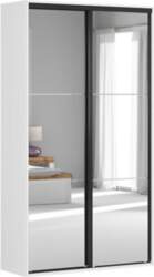 Skapis Flex, balts/melns