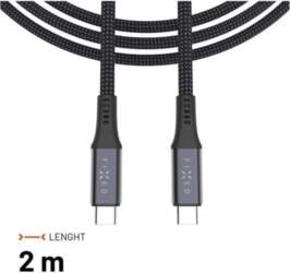 USB-C kabelis FIXED 2m, USB4 20Gbps