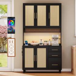 Virtuves bufete 183 cm ar LED