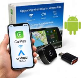 Bezvadu CarPlay Android Auto USB adapteris