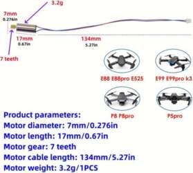 Coreless motors, 2vnt variklis