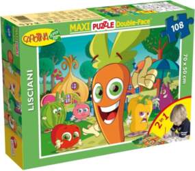 Divpusēja puzzle Lisciani Maxi, 108 gab