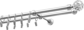 Dubultā karnīze metāls 16 mm +