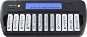 EverActive 1-12 AA/AAA elementu lādētājs ar
