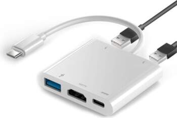 Hub 5in1 adapteris Type-C / USB3