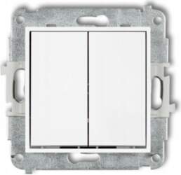 Karlik Icon Iwp-2 Double Switch, Balts