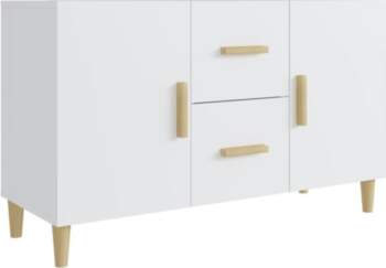 Kumode, balta, 100x36x60cm, apstrādāta koksne