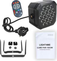 LIGHT4ME CUBE PAR 19X3W RGBW par