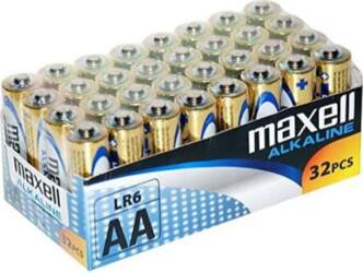 Maxell AA baterijas 32 gab.