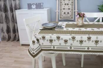 Textile Idea galdauts Brūnas tulpes, 150x150