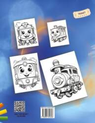 Train Coloring Book for Boys: Fun