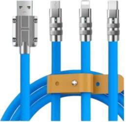 USB 3in1 ātrās uzlādes kabelis C
