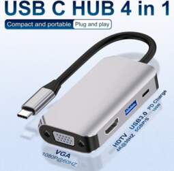 USB C adapteris 4-in-1 — MacBook