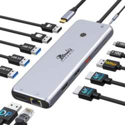 USB C Docking Station ar Dual