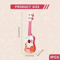 Bērnu 41 cm mini ģitāra-ukulele ar