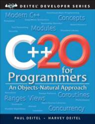 Cplusplus20 for Programmers: An Objects-Natural Approach
