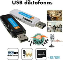 Diktofons Slēpts USB Diktofons