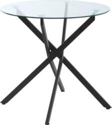 Ēdamgalds apaļš 80 cm melns