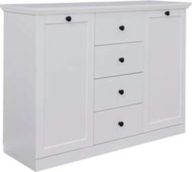 Kumode Trendteam Baxter, 119 cm, balta