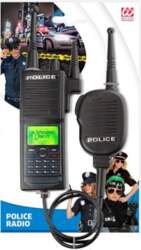 Policeman radio simulators - melns, karnevālam