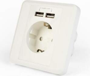 POWER SOCKET OUTLET W/2USB/EG-ACU2A2-01 GEMBIRD