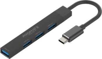 PROMATE LiteHub-4 USB-C Hub 3x USB2