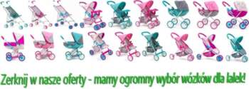 Ratiņi lellēm "julia" Mint