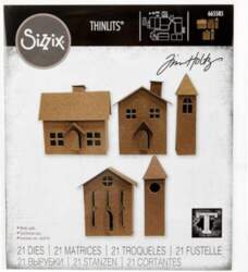 Sizzix Thinlits Die 21pk Paper Village