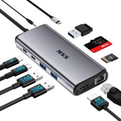 SSK 10 in 1 USB-C Hub