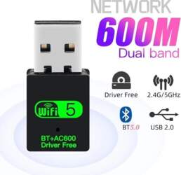 USB WiFi + Bluetooth 5.0
