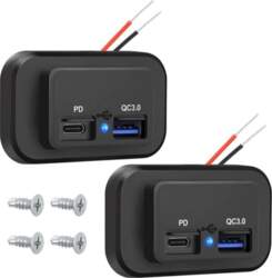 2x 12v Usb ligzda ar Pd