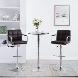 Bāra krēsli, 2 gab., brūni