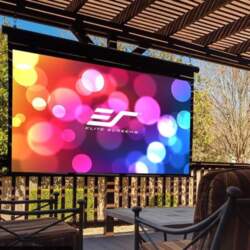 Elite Screens Manual Pull-Down Projector Screen