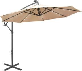 Saulessargs, LED, 300 cm, brūns