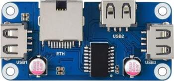 Waveshare Ethernet/usb Hub Hat (b) priekš