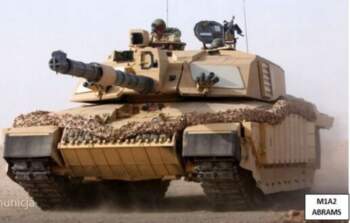 3d Led lampas tvertne M1 Abrams
