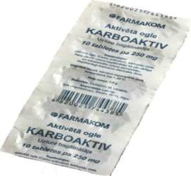 Aktivētā ogle, 200 tabletes