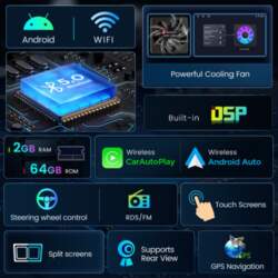 Android multimediju sistēma CarPlay un Android