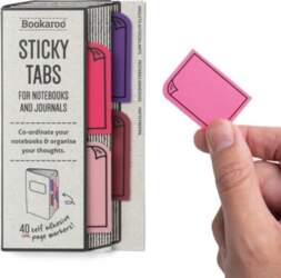 Bookaroo Sticky Tabs — rozā