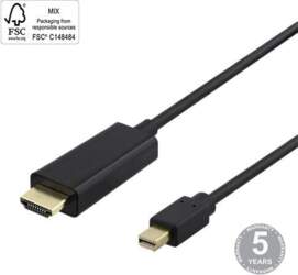 Deltaco, Mini DP/HDMI, 3 m