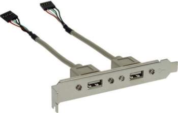 InLine Slot Bracket 2x USB 2
