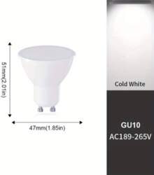 LED prožektoru spuldzes GU10, 3 W