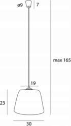 Maxlight Pot E27 piekaramā lampa, balta