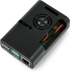 Raspberry Pi kaste justPi - melna