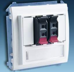 Simon Basic Dual Speaker Jack, White