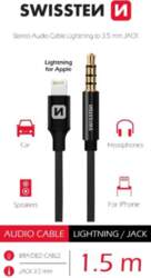 Swissten Textile Audio Adapteris Lightning /