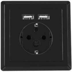 Wall Socket 230V 2x USB 2