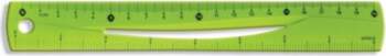 Zaļš 20cm lineāls - elastīgs un