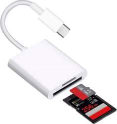 Adapteris, karšu lasītājs, USB-C, micro SD/TF