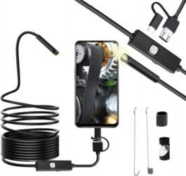 Endoskopiskās pārbaudes kamera ANDROID USB 5